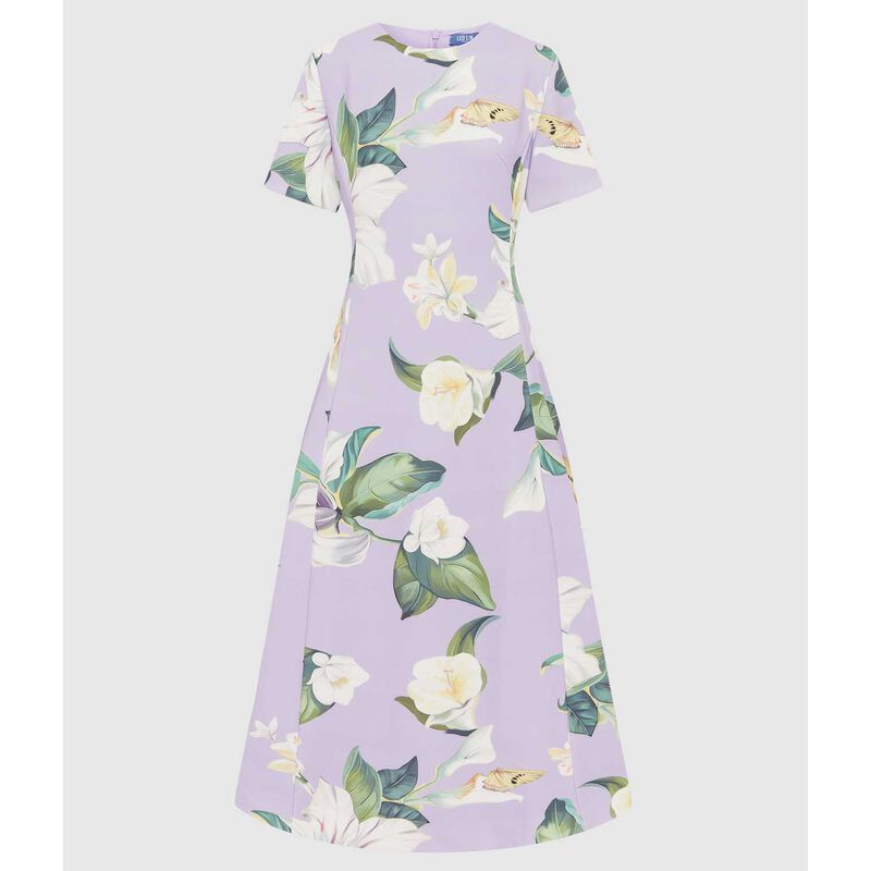 LEO LIN Caroline Short Sleeve Midi Dress image number 2